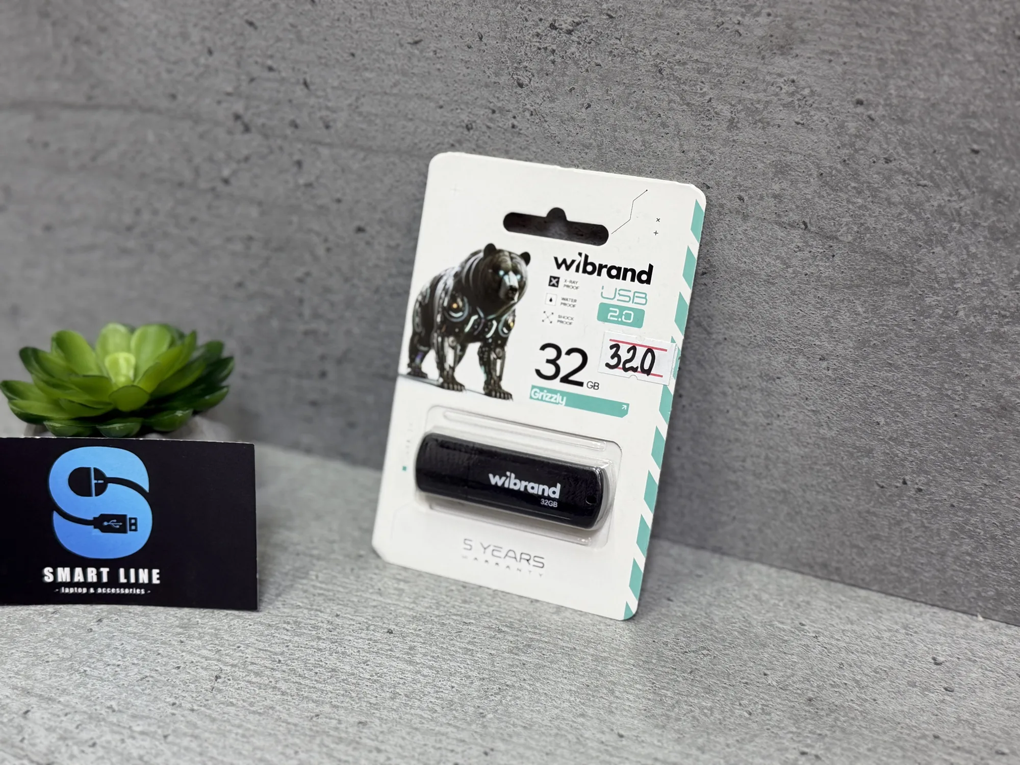 USB флешка Wibrand 2.0 Grizzly 32gb