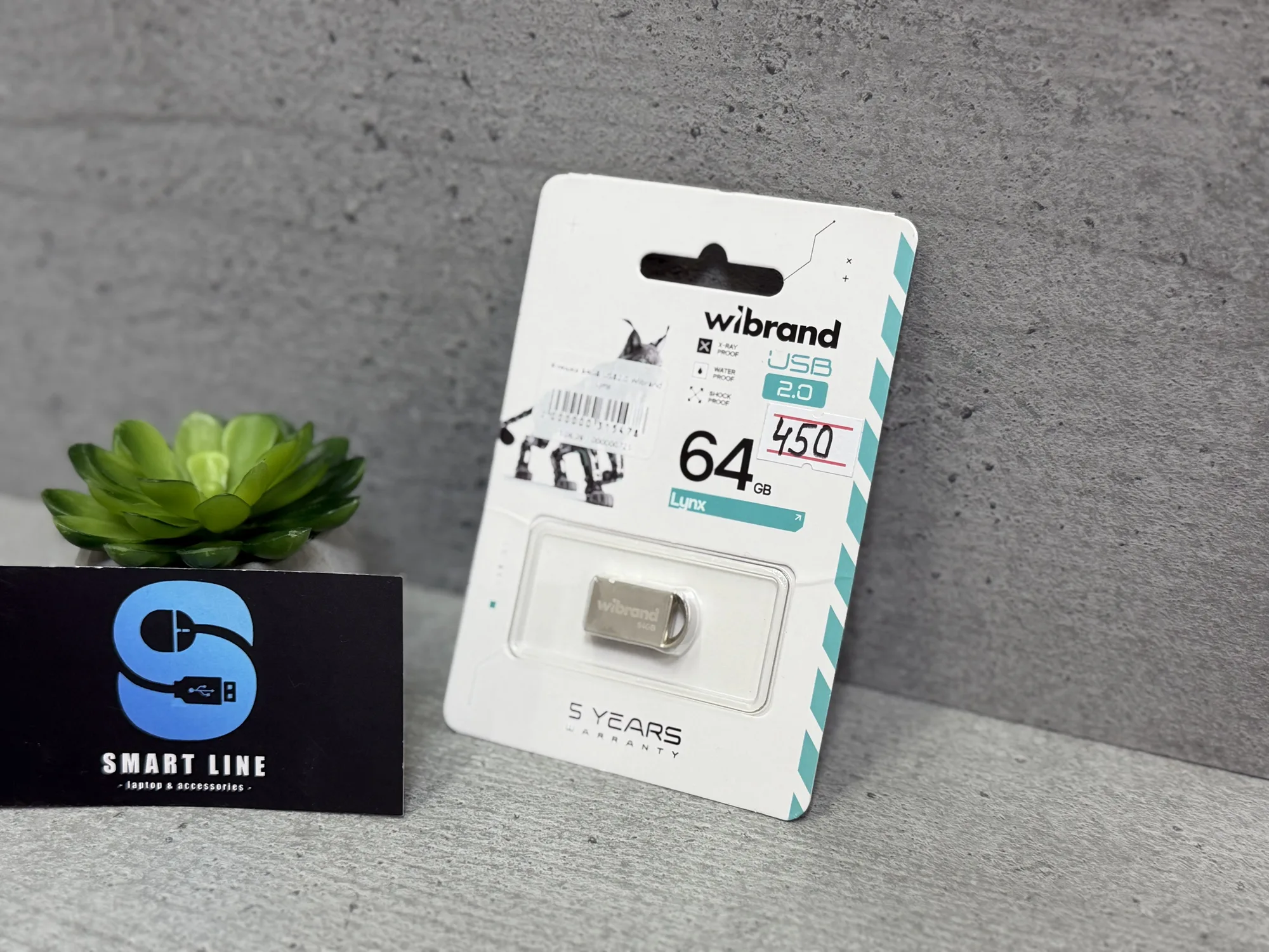USB флешка Wibrand 2.0 lynx 64gb