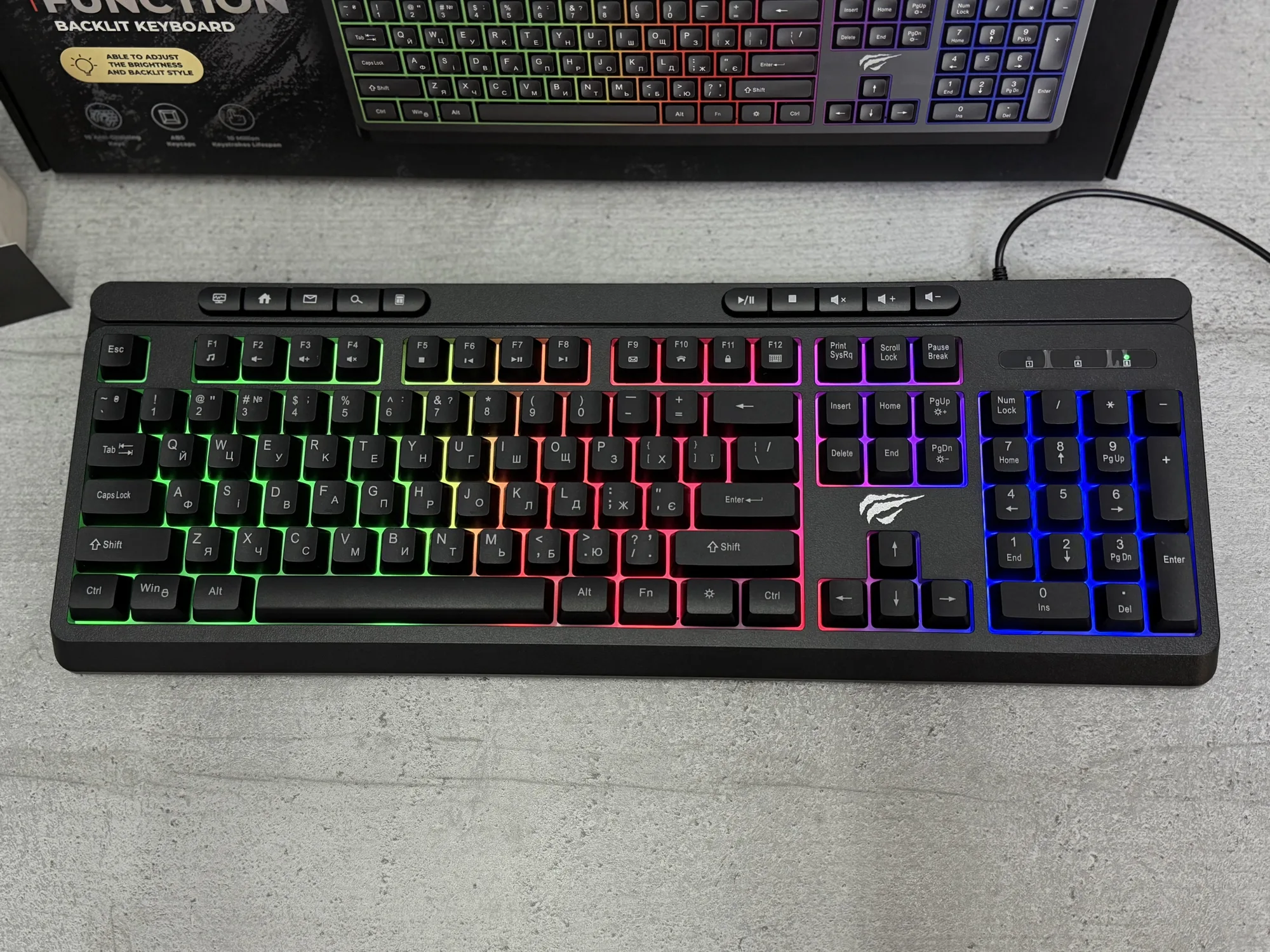 Дротова клавіатура Havit KB907L