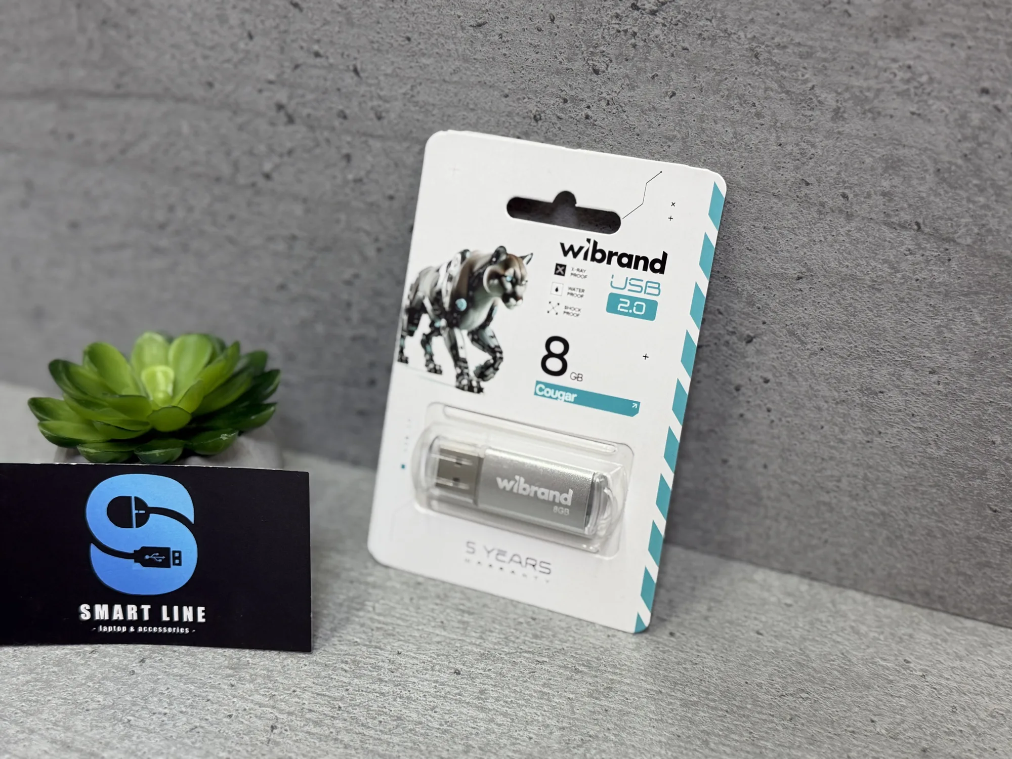 USB флешка Wibrand 2.0 cougar 8gb